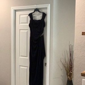 Long evening dress - Navy Blue